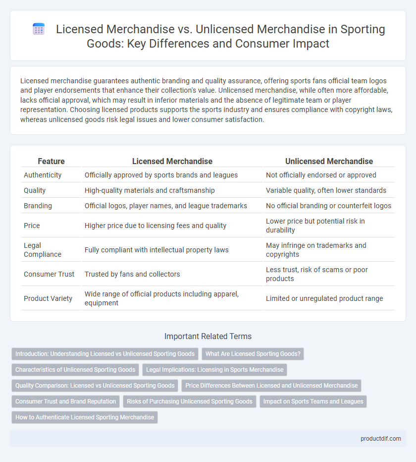 Licensed Merchandise vs. Unlicensed Merchandise in Sporting Goods: Key Differences and Consumer Impact