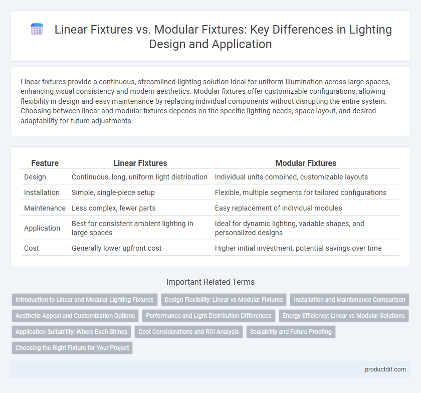 Linear Fixtures vs. Modular Fixtures: Key Differences in Lighting Design and Application
