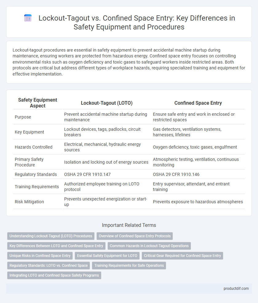 Lockout-Tagout vs. Confined Space Entry: Key Differences in Safety Equipment and Procedures