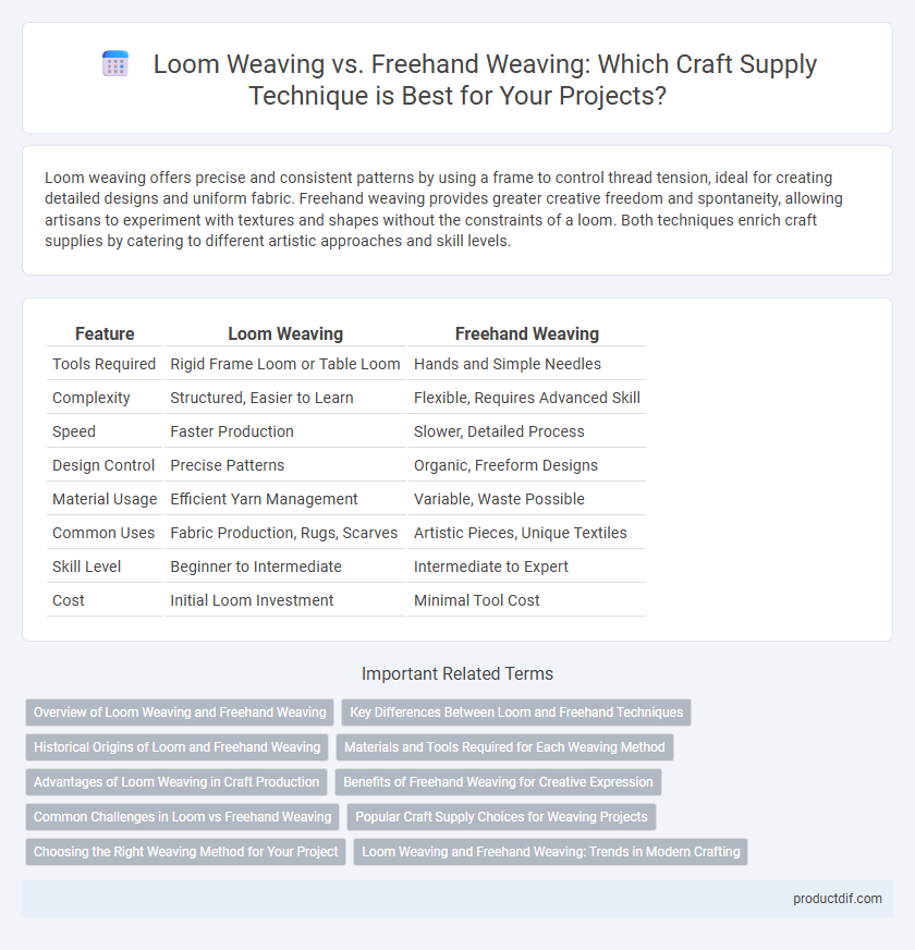 Loom Weaving vs. Freehand Weaving: Which Craft Supply Technique is Best for Your Projects?
