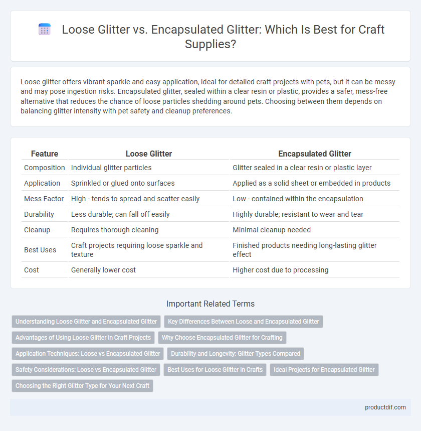 Loose Glitter vs. Encapsulated Glitter: Which Is Best for Craft Supplies?