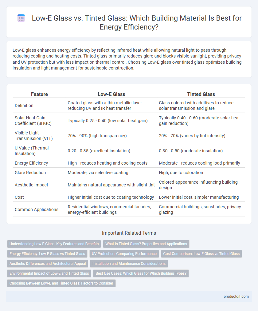Low-E Glass vs. Tinted Glass: Which Building Material Is Best for Energy Efficiency?