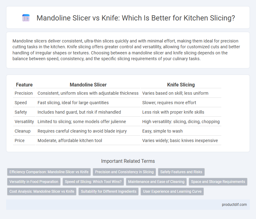 Mandoline Slicer vs Knife: Which Is Better for Kitchen Slicing?