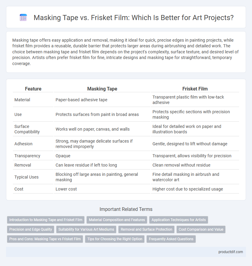Masking Tape vs. Frisket Film: Which Is Better for Art Projects?