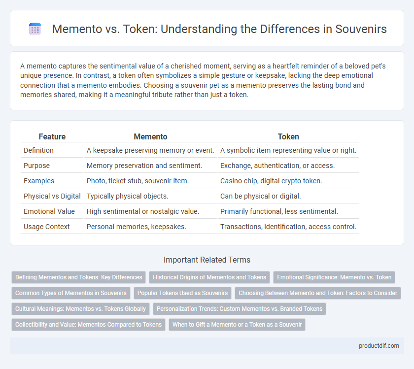 Memento vs. Token: Understanding the Differences in Souvenirs
