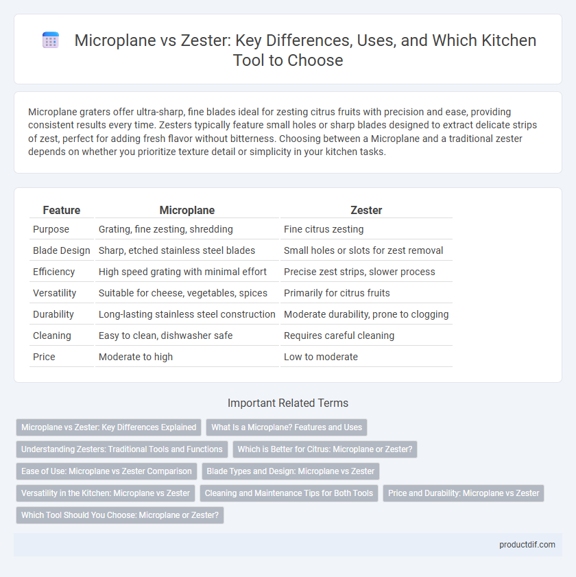 Microplane vs Zester: Key Differences, Uses, and Which Kitchen Tool to Choose