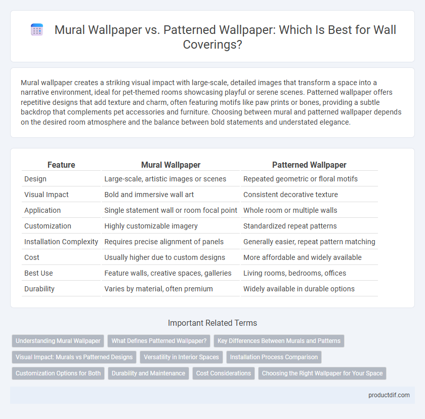 Mural Wallpaper vs. Patterned Wallpaper: Which Is Best for Wall Coverings?