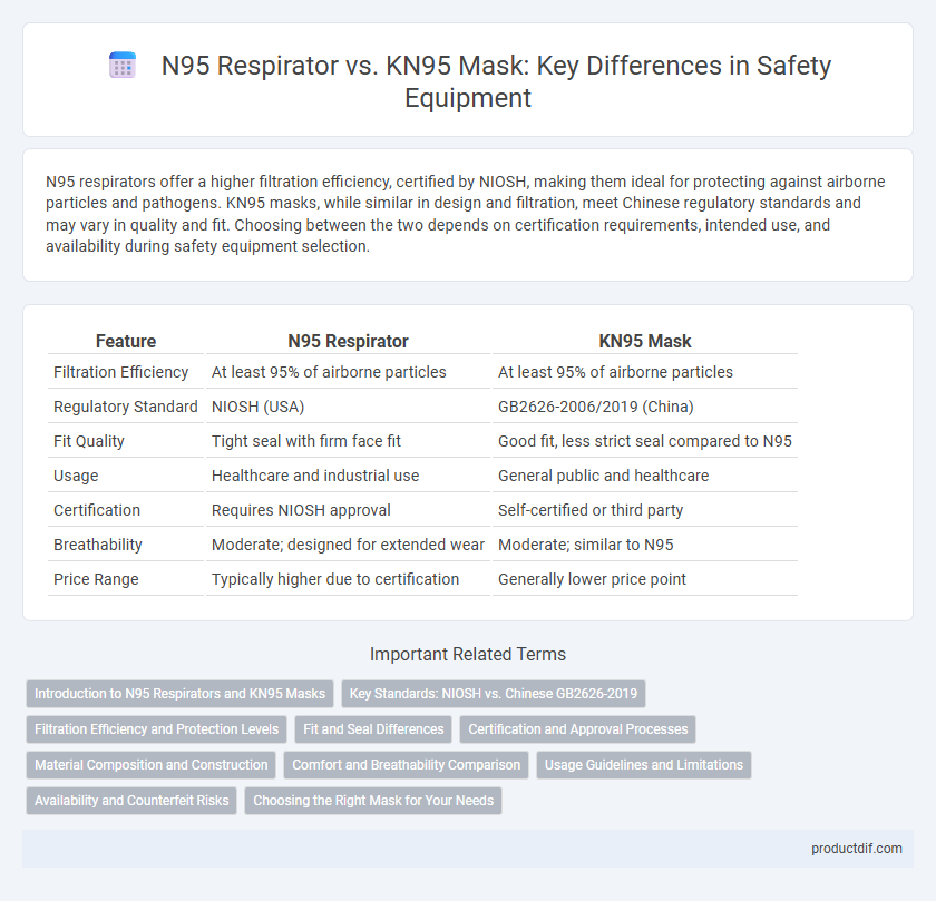 N95 Respirator vs. KN95 Mask: Key Differences in Safety Equipment