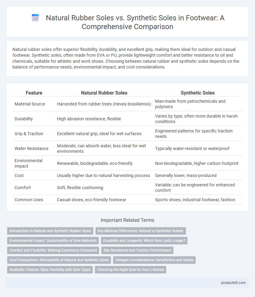 Natural Rubber Soles vs. Synthetic Soles in Footwear: A Comprehensive Comparison