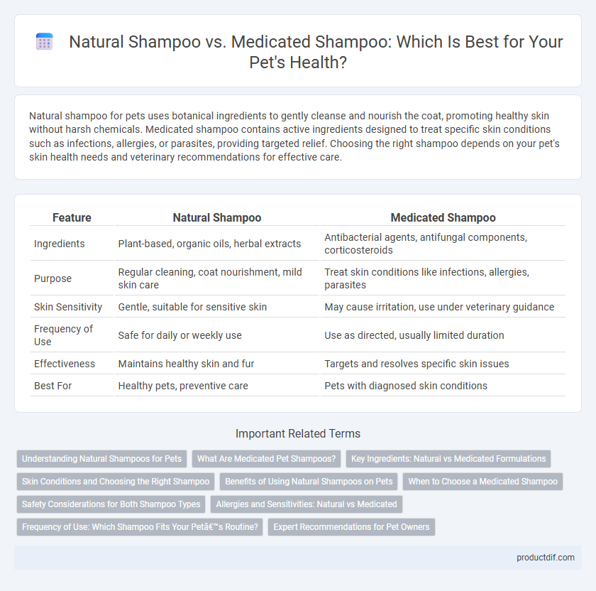Natural Shampoo vs. Medicated Shampoo: Which Is Best for Your Pet's Health?