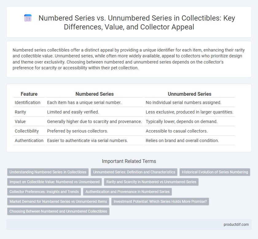 Numbered Series vs. Unnumbered Series in Collectibles: Key Differences, Value, and Collector Appeal