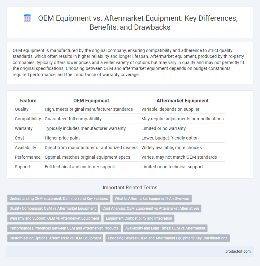 OEM Equipment vs. Aftermarket Equipment: Key Differences, Benefits, and Drawbacks