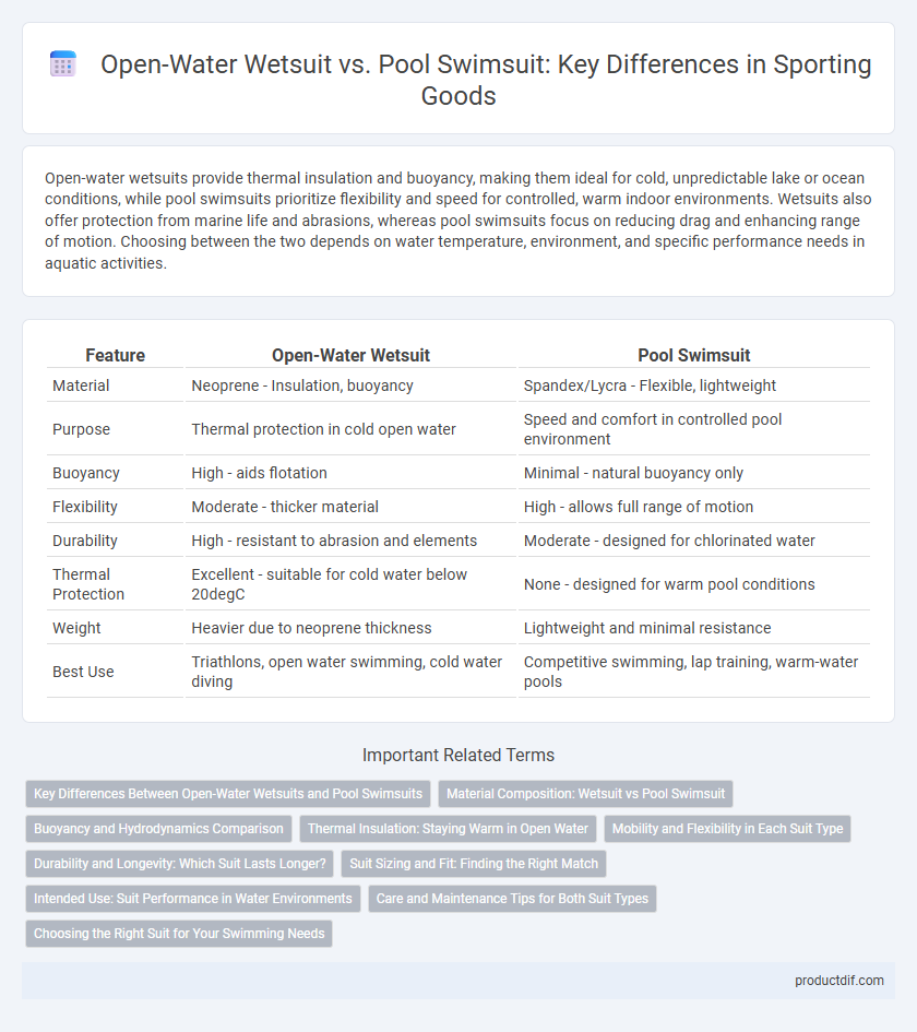 Open-Water Wetsuit vs. Pool Swimsuit: Key Differences in Sporting Goods