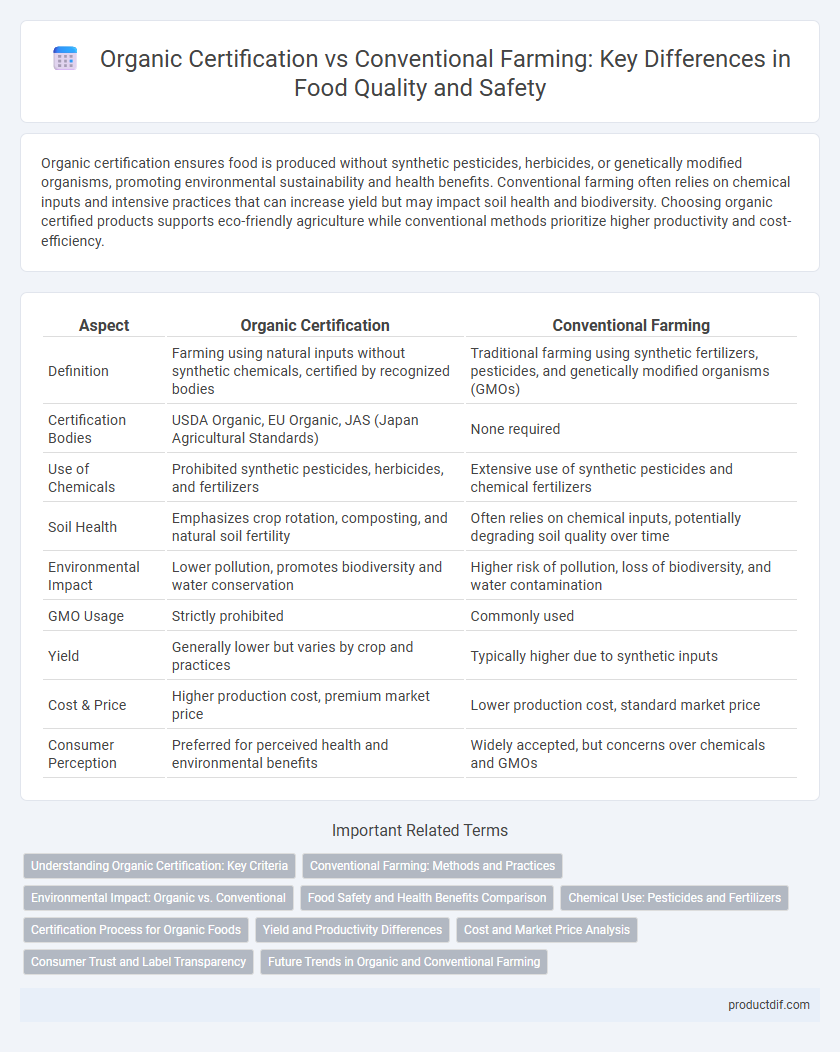 Organic Certification vs Conventional Farming: Key Differences in Food Quality and Safety
