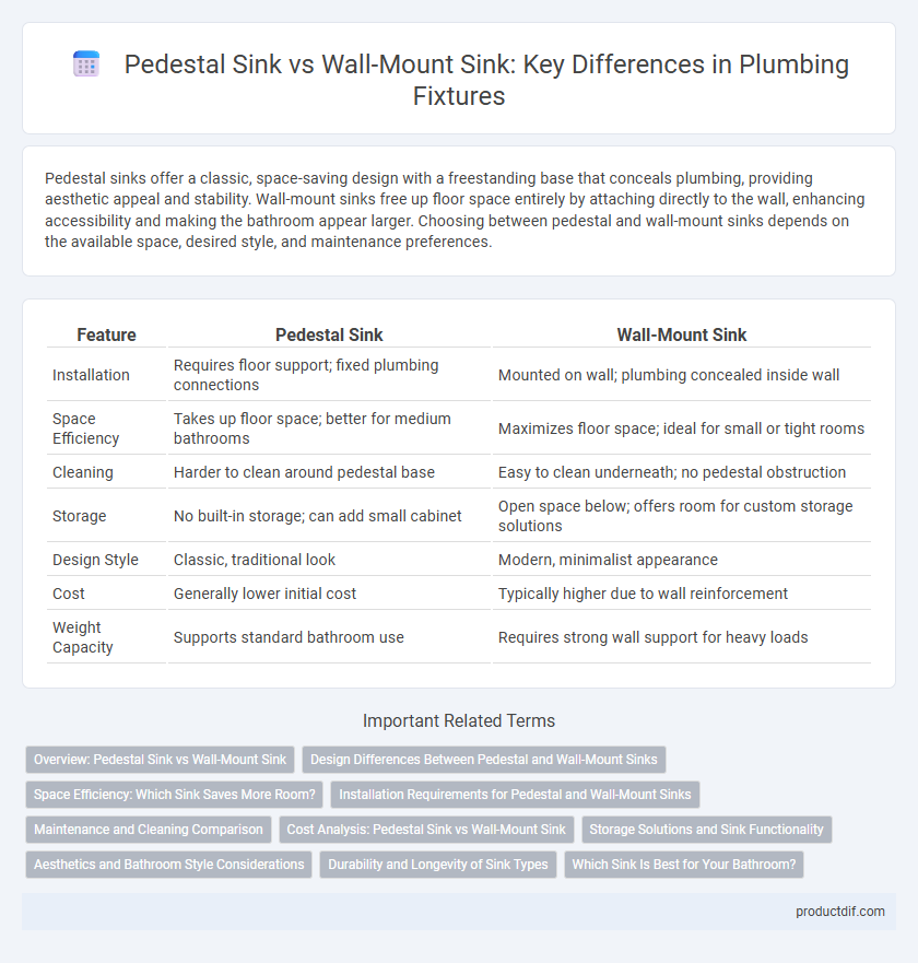 Pedestal Sink vs Wall-Mount Sink: Key Differences in Plumbing Fixtures