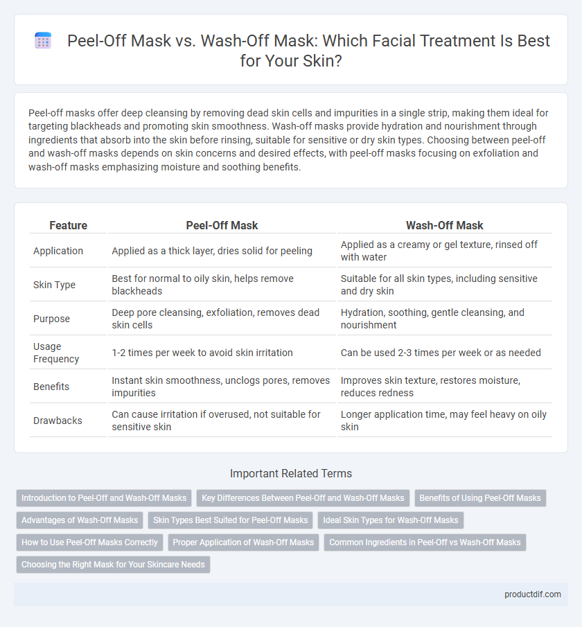 Peel-Off Mask vs. Wash-Off Mask: Which Facial Treatment Is Best for Your Skin?