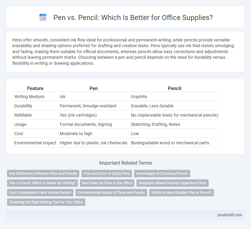 Pen vs. Pencil: Which Is Better for Office Supplies?