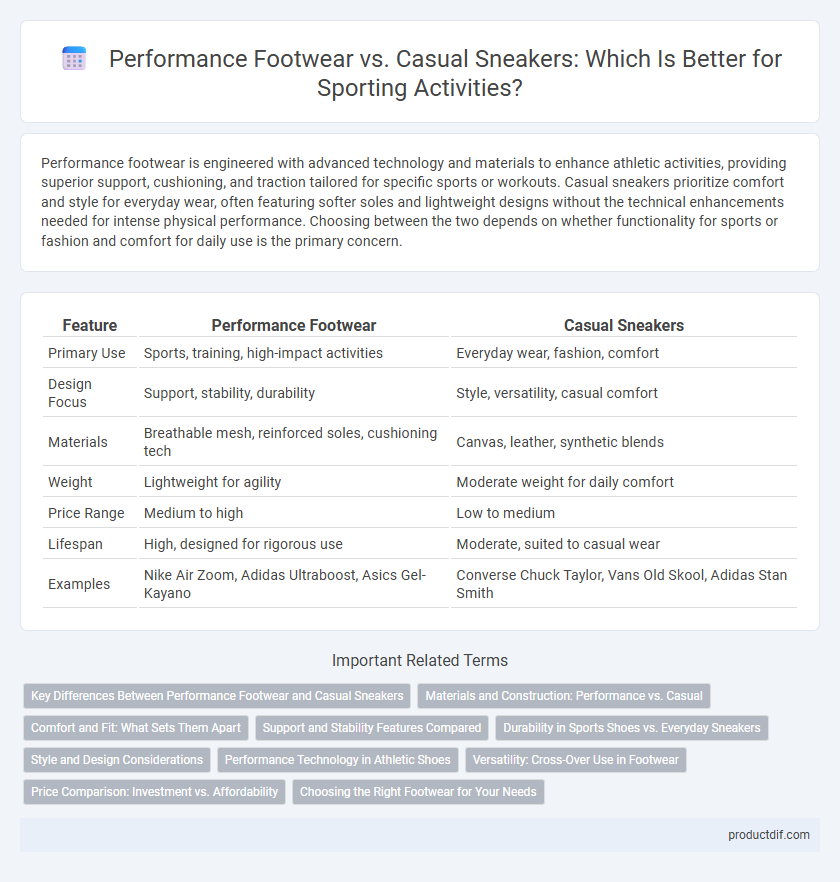 Performance Footwear vs. Casual Sneakers: Which Is Better for Sporting Activities?