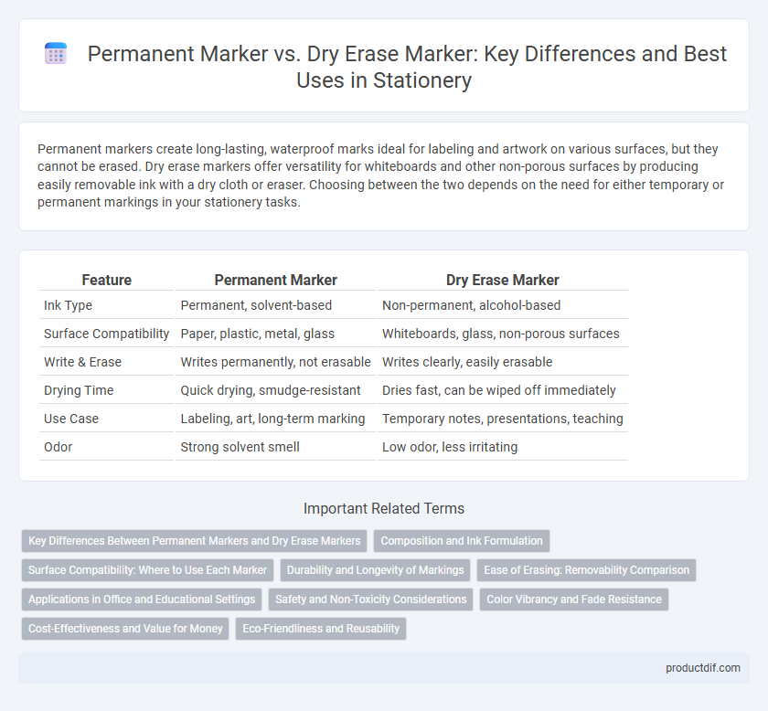 Permanent Marker vs. Dry Erase Marker: Key Differences and Best Uses in Stationery