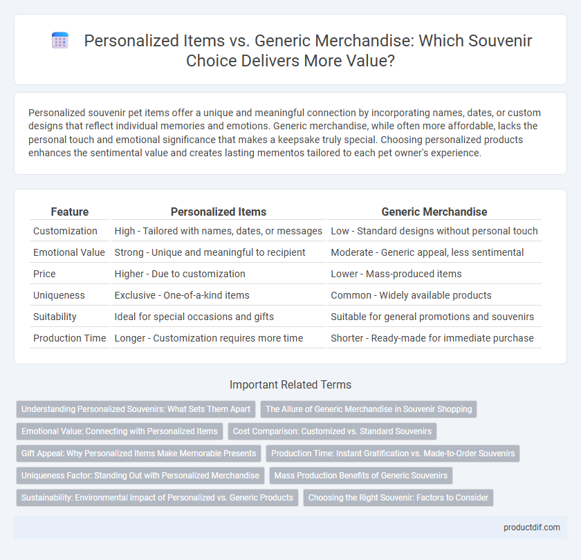 Personalized Items vs. Generic Merchandise: Which Souvenir Choice Delivers More Value?
