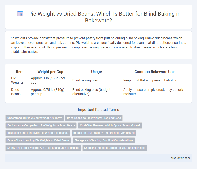 Pie Weight vs Dried Beans: Which Is Better for Blind Baking in Bakeware?