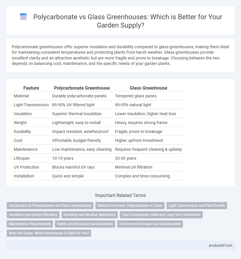 Polycarbonate vs Glass Greenhouses: Which is Better for Your Garden Supply?