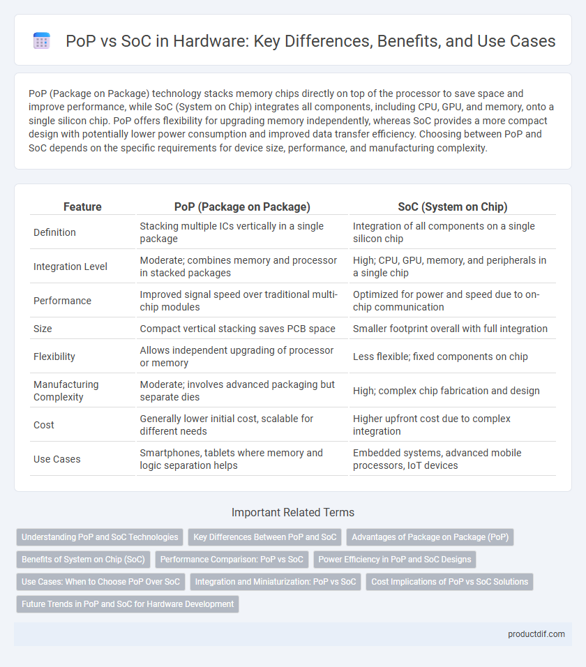 PoP vs SoC in Hardware: Key Differences, Benefits, and Use Cases