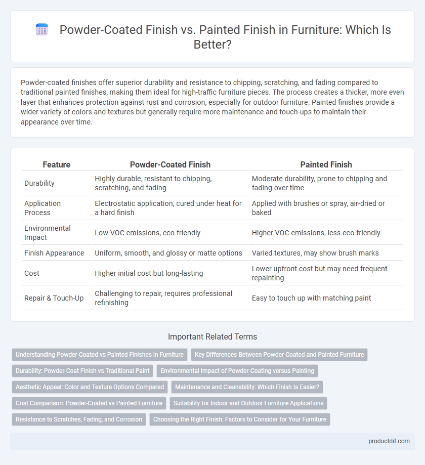 Powder-Coated Finish vs. Painted Finish in Furniture: Which Is Better?