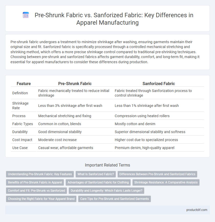 Pre-Shrunk Fabric vs. Sanforized Fabric: Key Differences in Apparel Manufacturing
