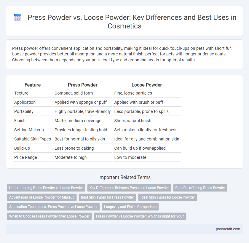 Press Powder vs. Loose Powder: Key Differences and Best Uses in Cosmetics