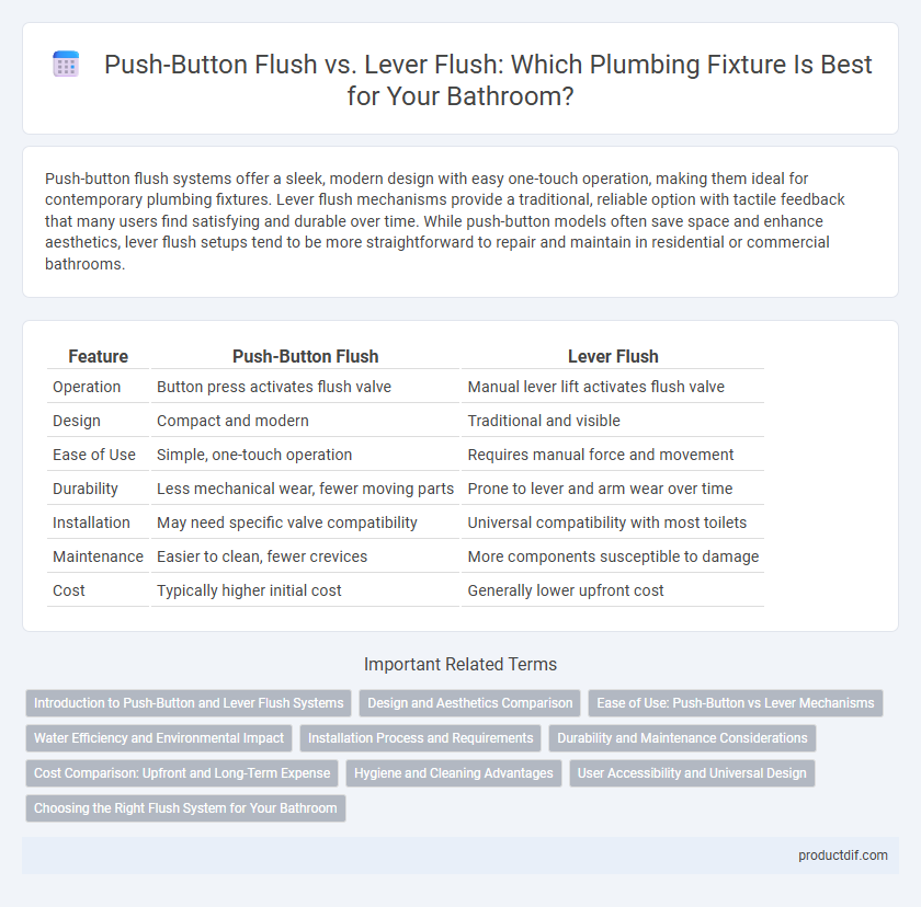 Push-Button Flush vs. Lever Flush: Which Plumbing Fixture Is Best for Your Bathroom?
