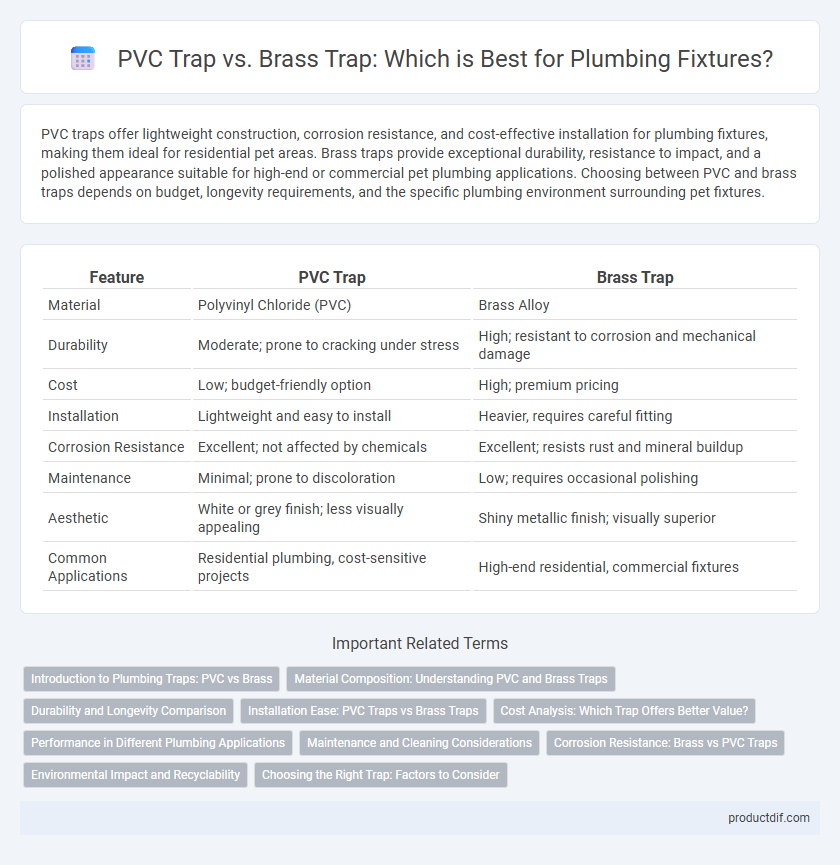 PVC Trap vs. Brass Trap: Which is Best for Plumbing Fixtures?