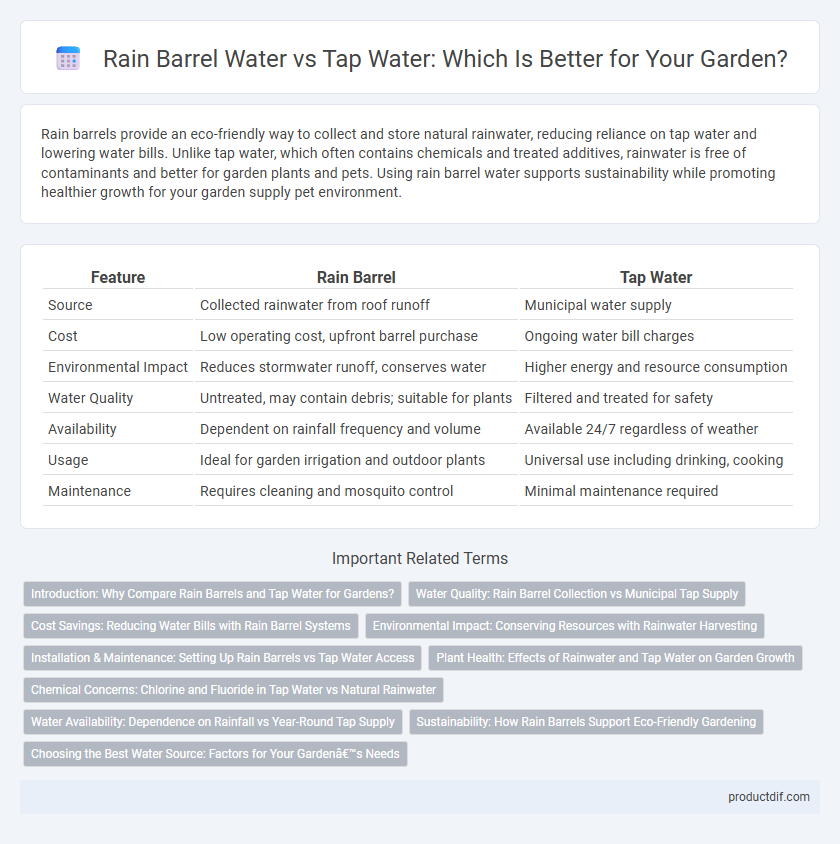 Rain Barrel Water vs Tap Water: Which Is Better for Your Garden?