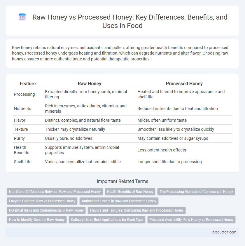 Raw Honey vs Processed Honey: Key Differences, Benefits, and Uses in Food