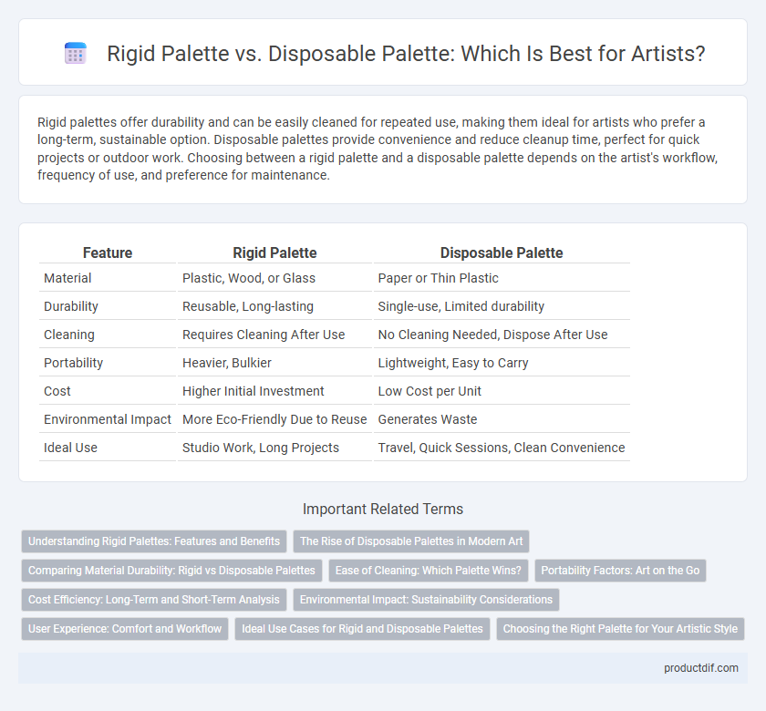 Rigid Palette vs. Disposable Palette: Which Is Best for Artists?