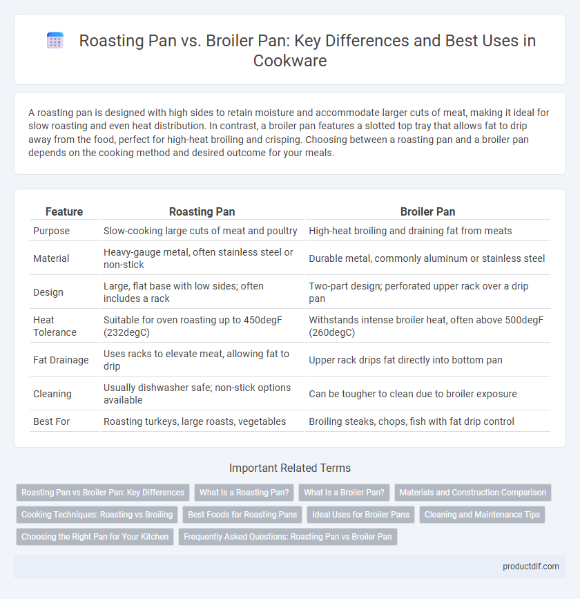 Roasting Pan vs. Broiler Pan: Key Differences and Best Uses in Cookware