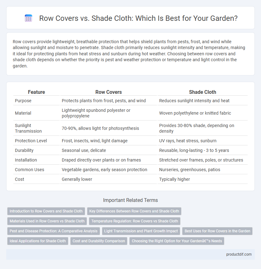 Row Covers vs. Shade Cloth: Which Is Best for Your Garden?