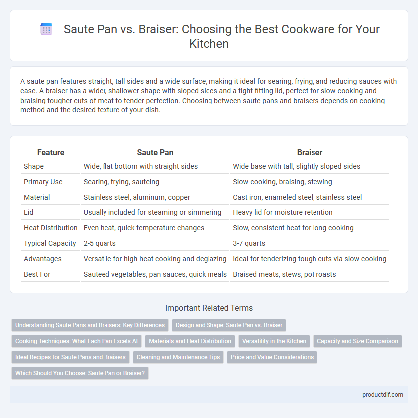Saute Pan vs. Braiser: Choosing the Best Cookware for Your Kitchen