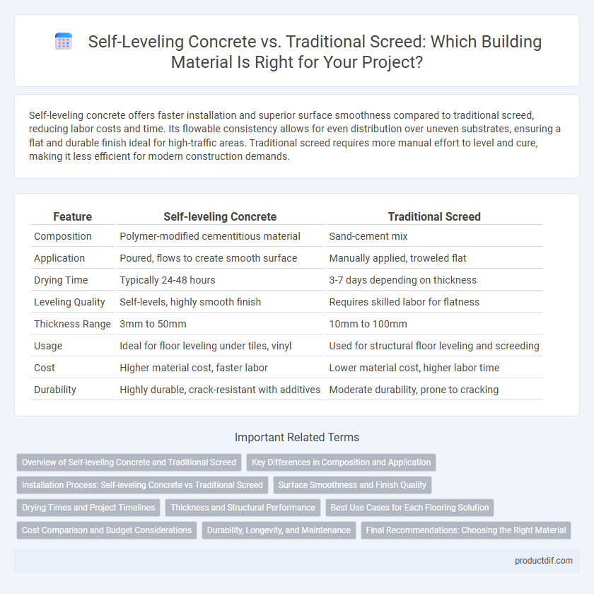 Self-Leveling Concrete vs. Traditional Screed: Which Building Material Is Right for Your Project?