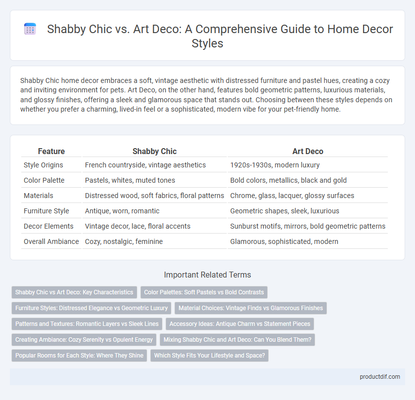 Shabby Chic vs. Art Deco: A Comprehensive Guide to Home Decor Styles