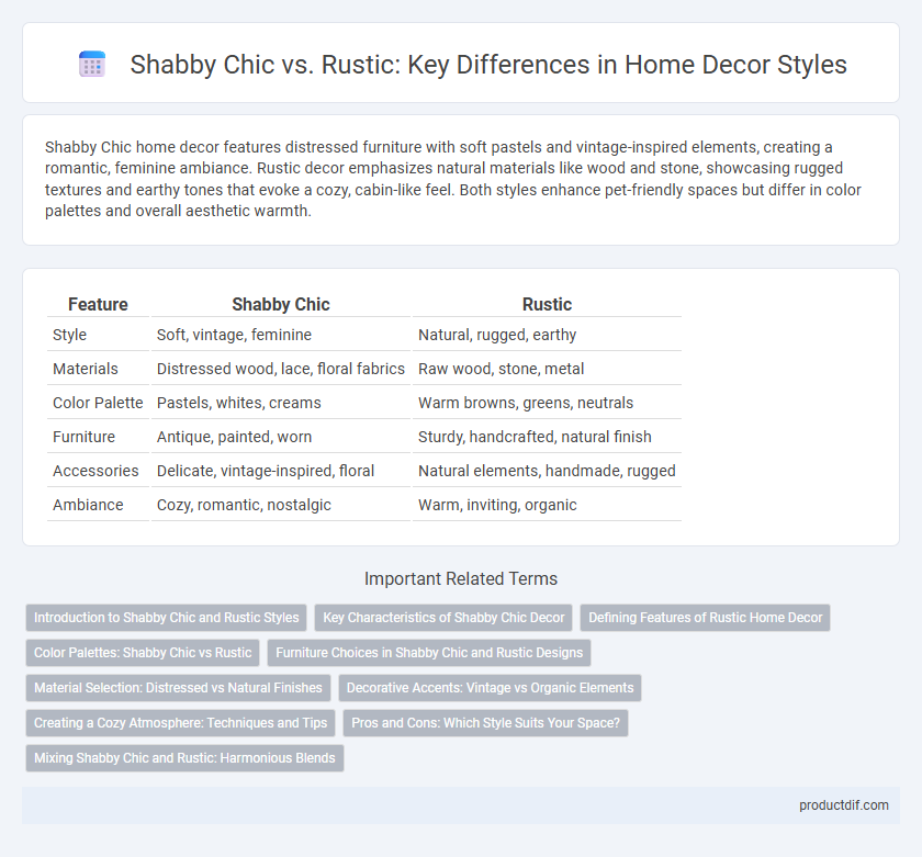 Shabby Chic vs. Rustic: Key Differences in Home Decor Styles
