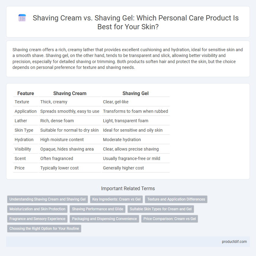 Shaving Cream vs. Shaving Gel: Which Personal Care Product Is Best for Your Skin?
