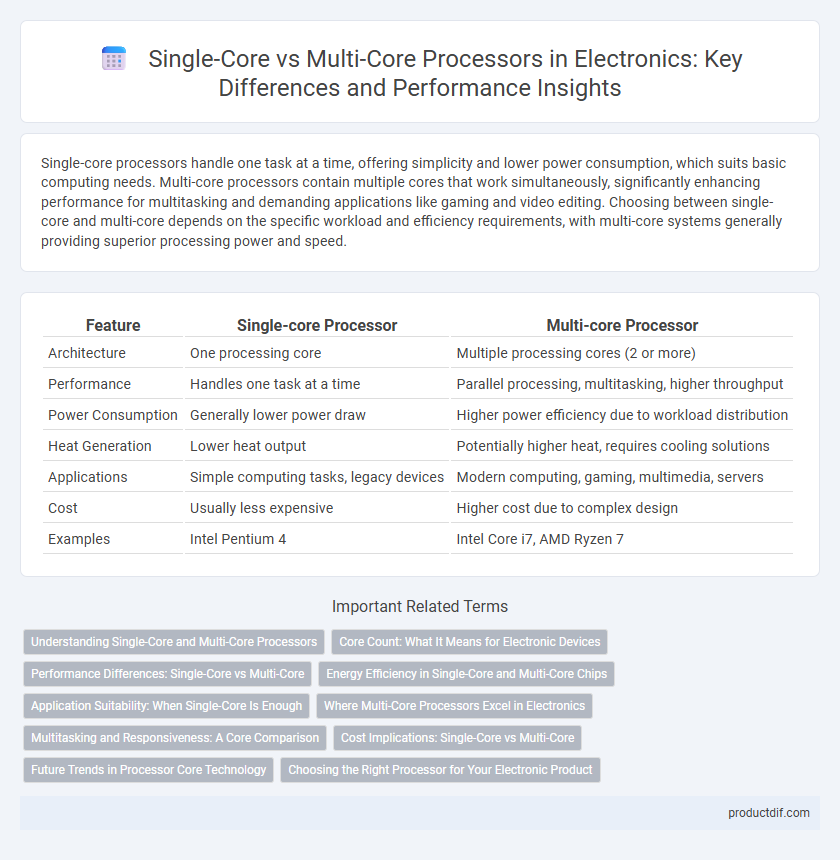 Single-Core vs Multi-Core Processors in Electronics: Key Differences and Performance Insights