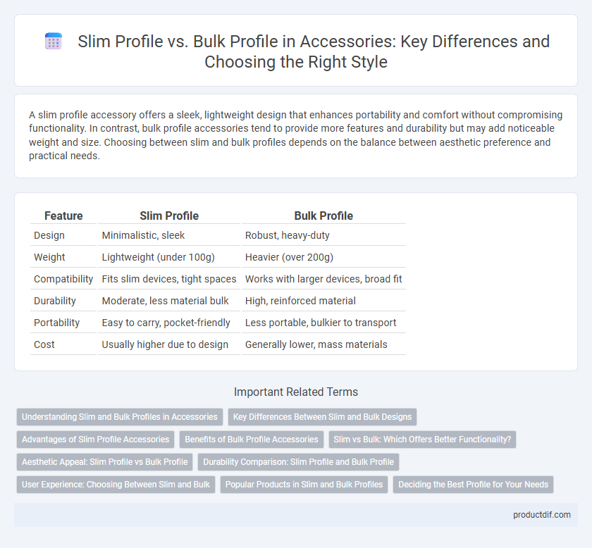 Slim Profile vs. Bulk Profile in Accessories: Key Differences and Choosing the Right Style