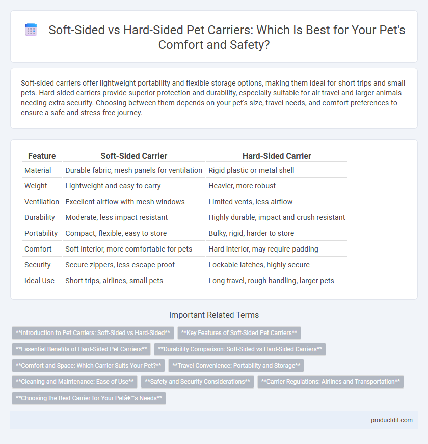Soft-Sided vs Hard-Sided Pet Carriers: Which Is Best for Your Pet's Comfort and Safety?