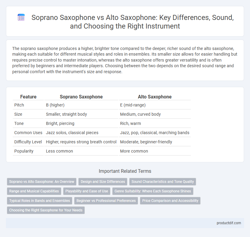 Soprano Saxophone vs Alto Saxophone: Key Differences, Sound, and Choosing the Right Instrument