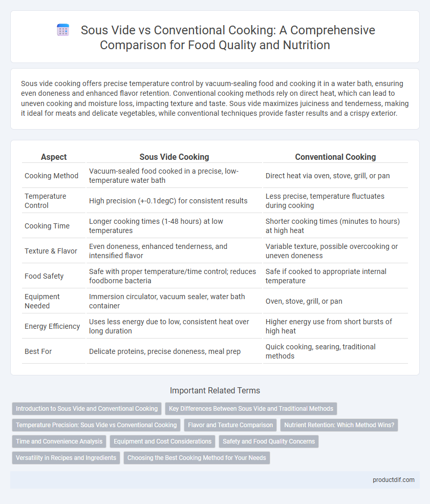 Sous Vide vs Conventional Cooking: A Comprehensive Comparison for Food Quality and Nutrition