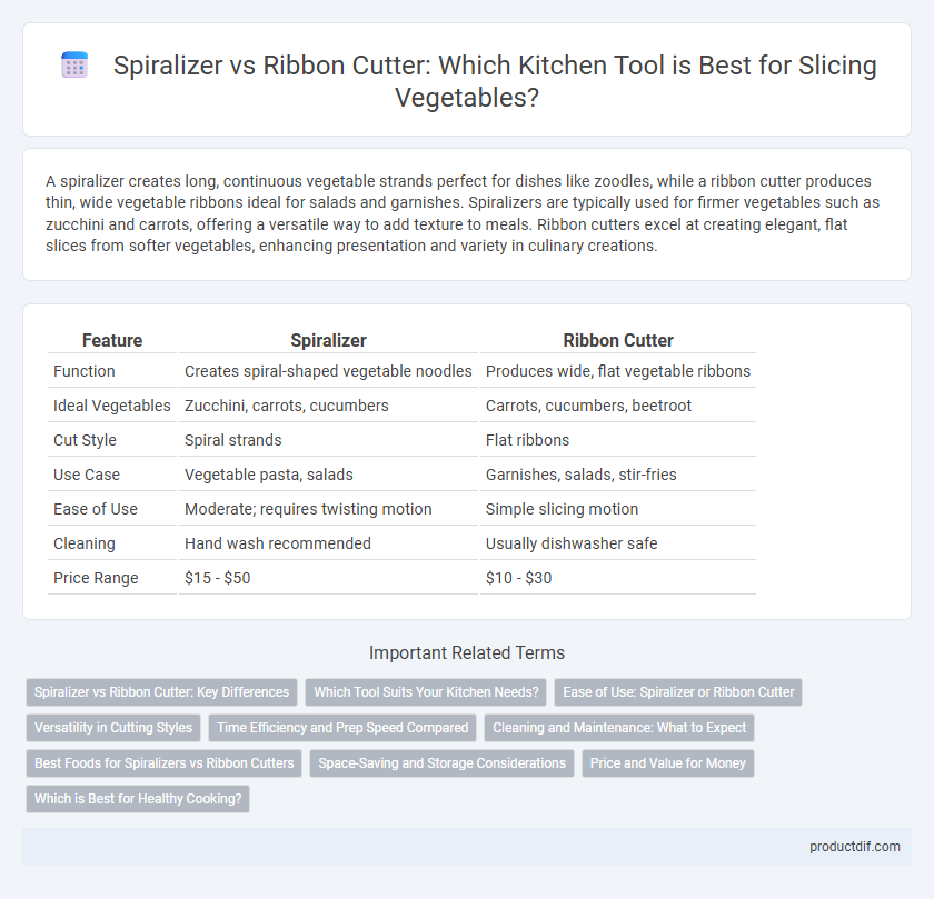 Spiralizer vs Ribbon Cutter: Which Kitchen Tool is Best for Slicing Vegetables?