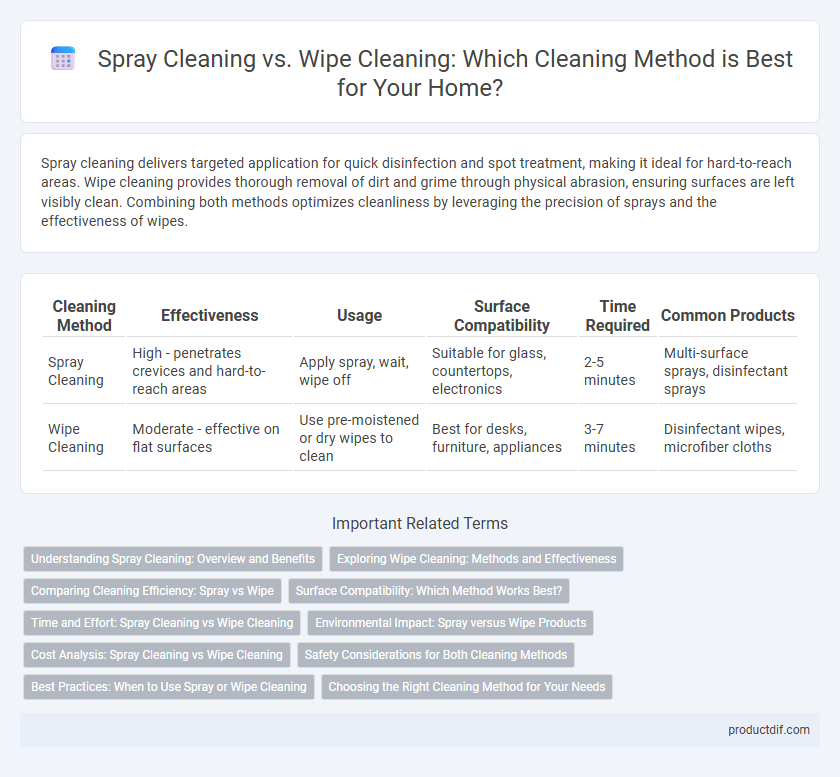 Spray Cleaning vs. Wipe Cleaning: Which Cleaning Method is Best for Your Home?