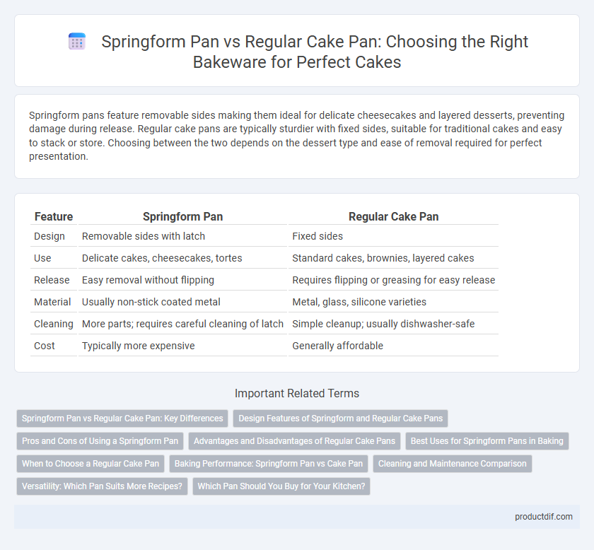Springform Pan vs Regular Cake Pan: Choosing the Right Bakeware for Perfect Cakes